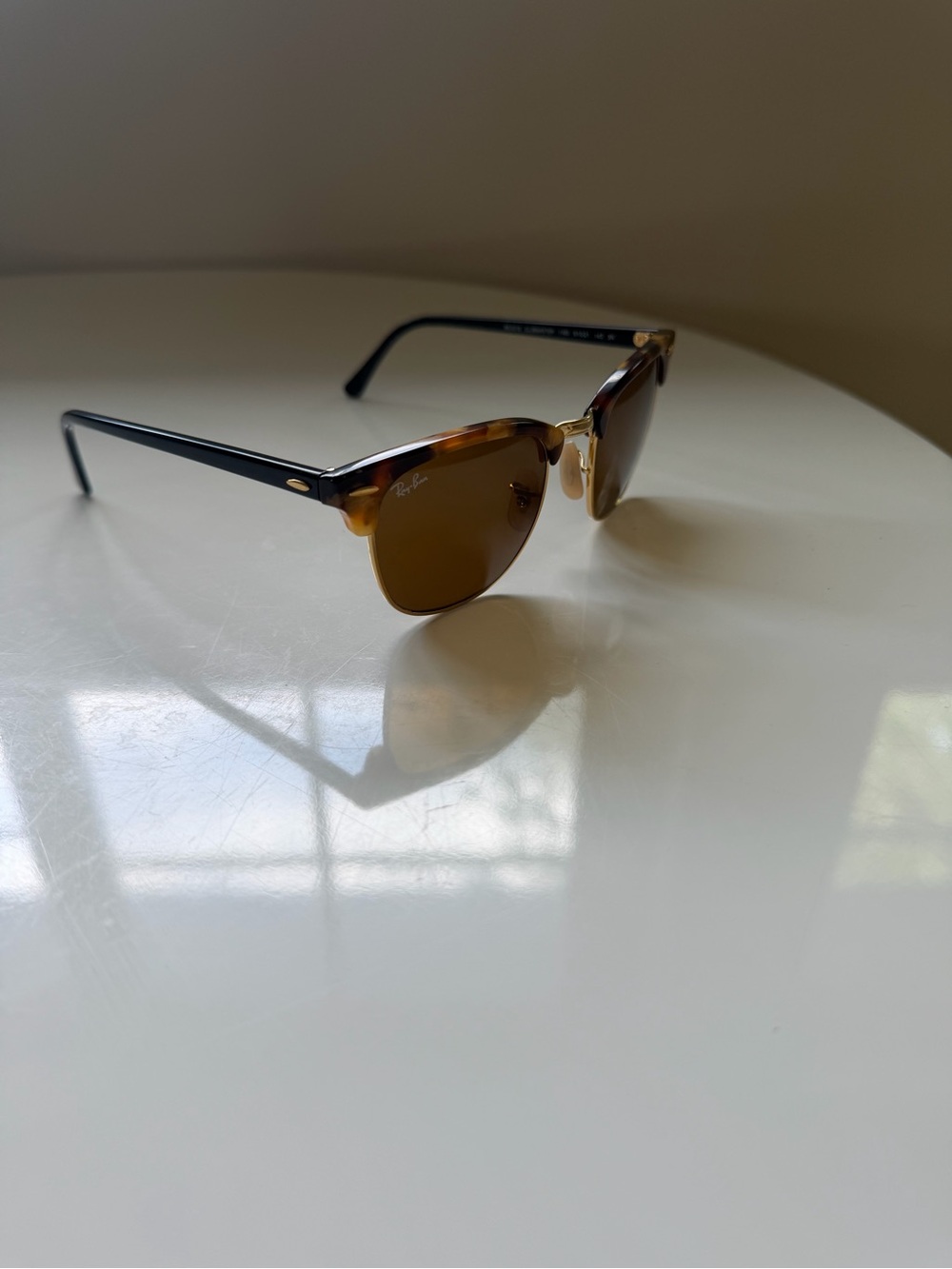 Ray-Ban Tortoise Frame Sunglasses with Brown Lenses